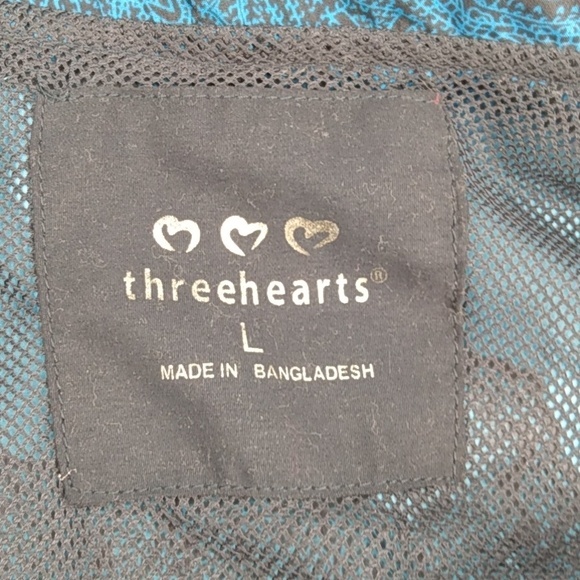 Three hearts size L blue and black Jacket - Picture 8 of 10